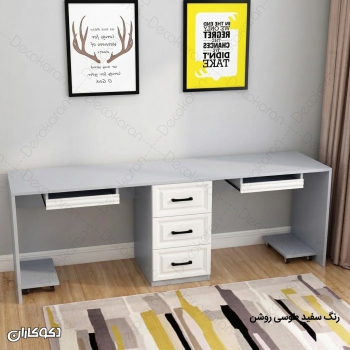 میز تحریر دو نفره MDF مدل MT136 سه کشو