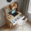 میز تحریر MDF کتابخانه‌دار و کشودار مدل MT132