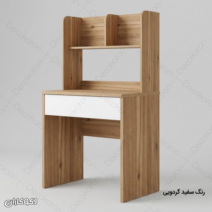 میز تحریر MDF کتابخانه‌دار و کشودار مدل MT132
