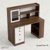 میز تحریر MDF کتابخانه‌دار و چهارکشو مدل MT133