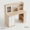 میز تحریر MDF کتابخانه‌دار و چهارکشو مدل MT133