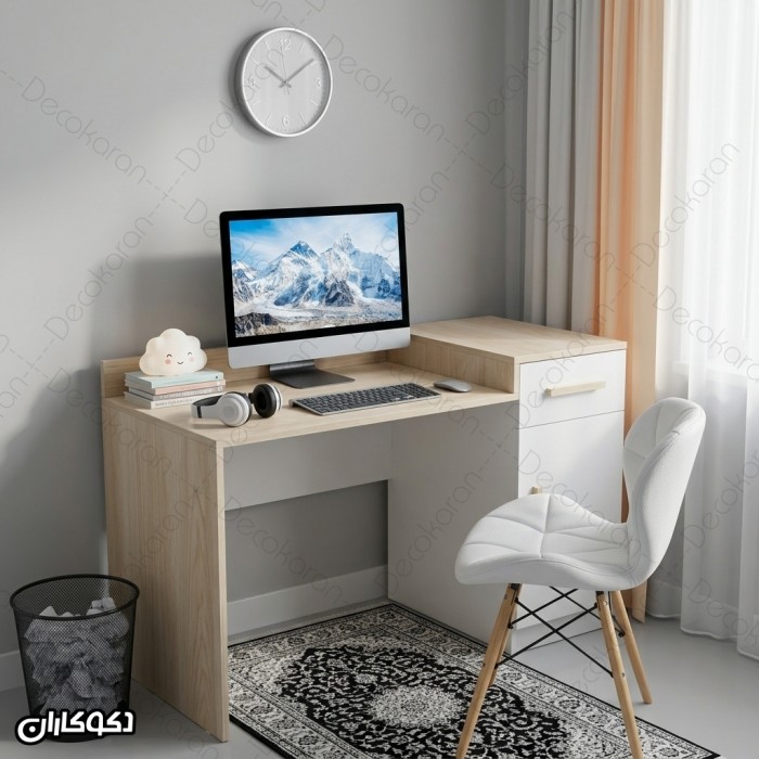 میز تحریر MDF مدل MT137 کمددار و کشودار