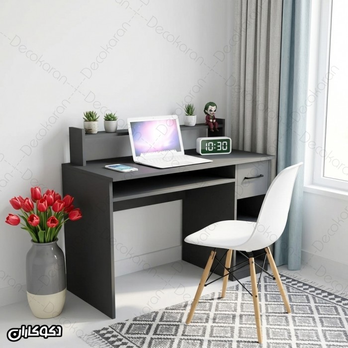 میز تحریر مدل MT141 دکوکاران با کشو و قفسه