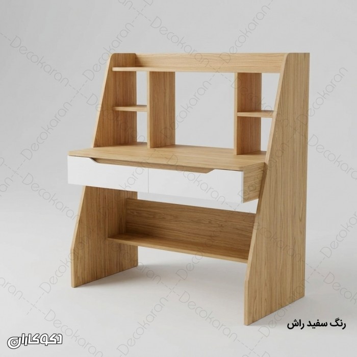 میز تحریر مدل MT144 دکوکاران با قفسه و کشو