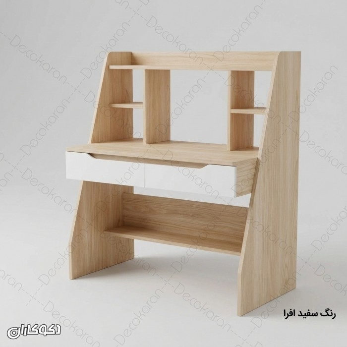 میز تحریر مدل MT144 دکوکاران با قفسه و کشو