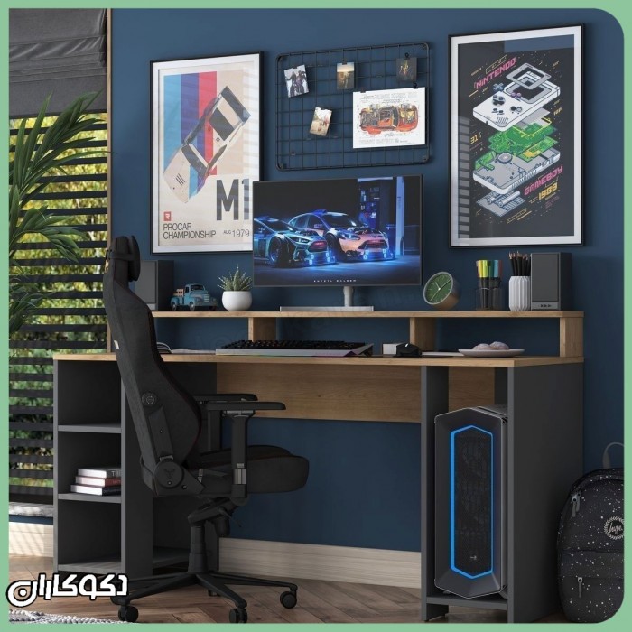 میز گیمینگ MT143؛ تجربه حرفه‌ای بازی با طراحی چندکاره و مدرن دکوکاران