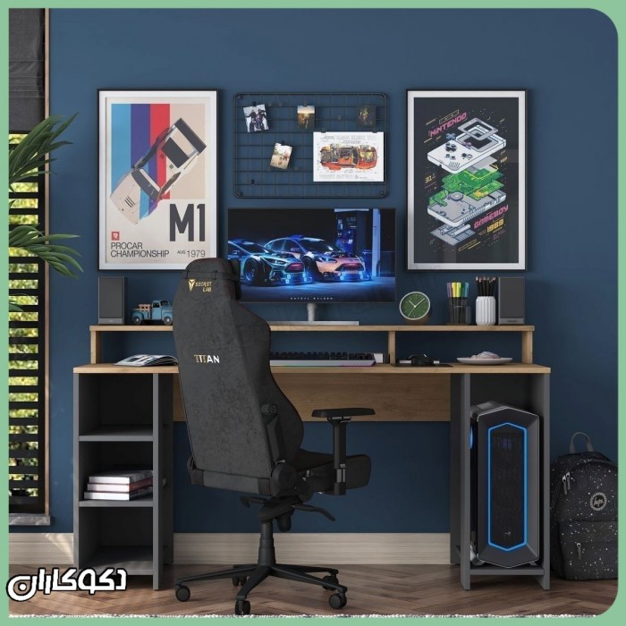 میز گیمینگ MT143؛ تجربه حرفه‌ای بازی با طراحی چندکاره و مدرن دکوکاران