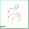 ست میز تحریر و شلف MT145؛ راهکاری هوشمند برای فضای کار مدرن شما