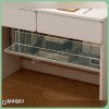 میز تحریر کنج mt129؛ انتخاب حرفه‌ای با طراحی کتابخانه دار و کشو | دکوکاران