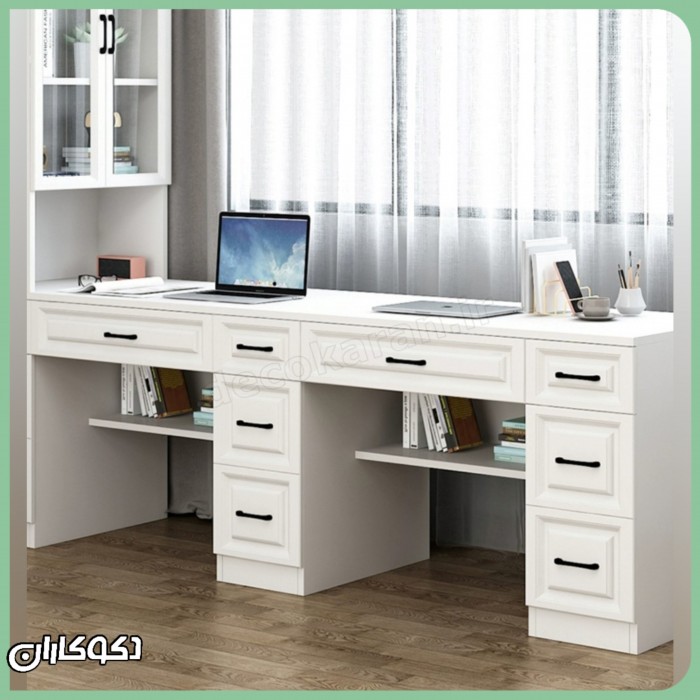 میز تحریر کتابخانه دار دکوکاران مدل MTK123