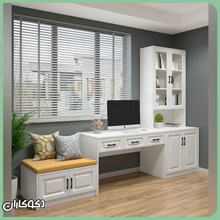 میز تحریر کتابخانه دار دکوکاران مدل MTK126