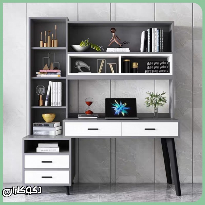 میز تحریر کتابخانه دار دکوکاران مدل MTK116