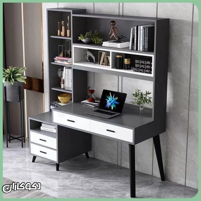 میز تحریر کتابخانه دار دکوکاران مدل MTK116