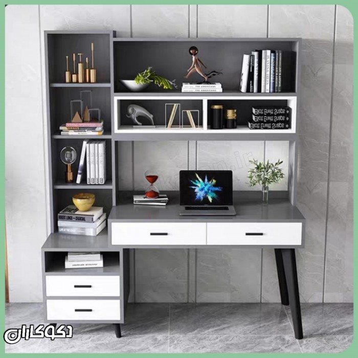 میز تحریر کتابخانه دار دکوکاران مدل MTK116
