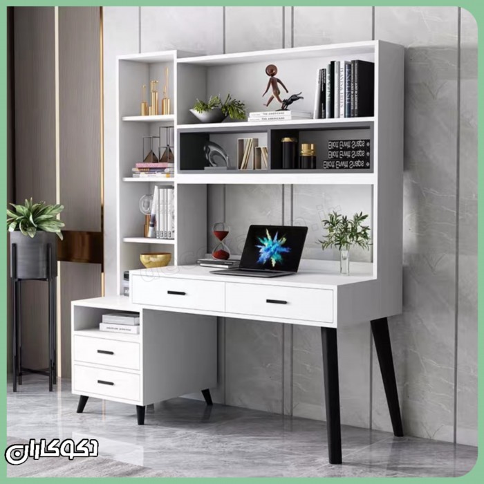 میز تحریر کتابخانه دار دکوکاران مدل MTK116