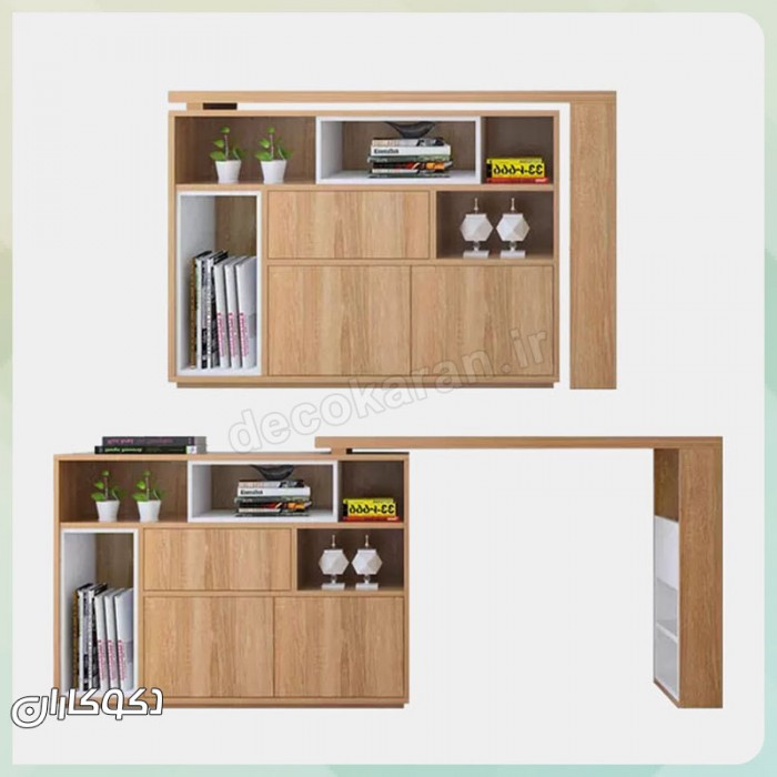 میز تحریر متحرک کتابخانه‌دار دکوکاران مدل MTK120