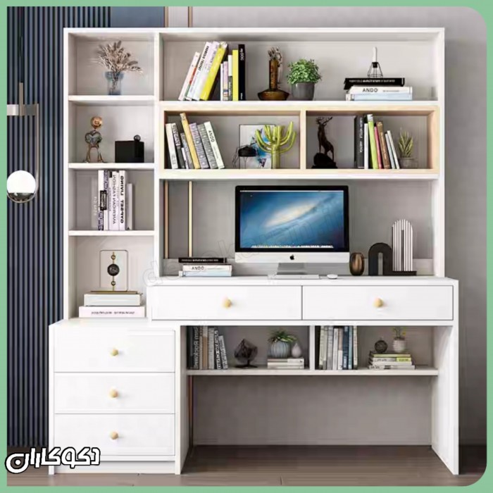 میز تحریر کتابخانه دار دکوکاران مدل MTK122