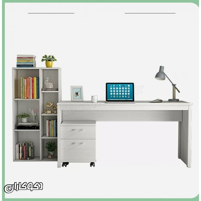 ست میزتحریر و کتابخانه و فایل دکوکاران مدل MTL108