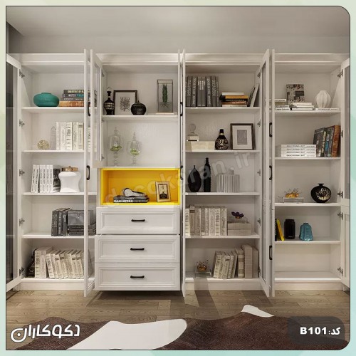 بوفه + کتابخانه دکوکاران مدل B101