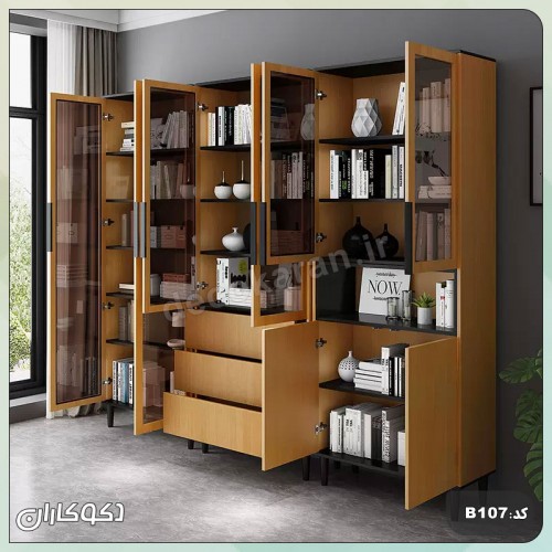 بوفه + کتابخانه دکوکاران مدل B107
