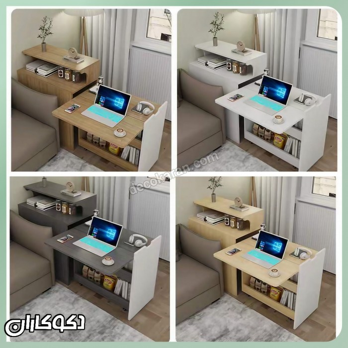 میز کنار مبلی با میز تحریر تاشو دکوکاران