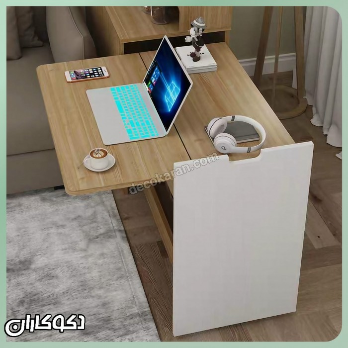 میز کنار مبلی با میز تحریر تاشو دکوکاران