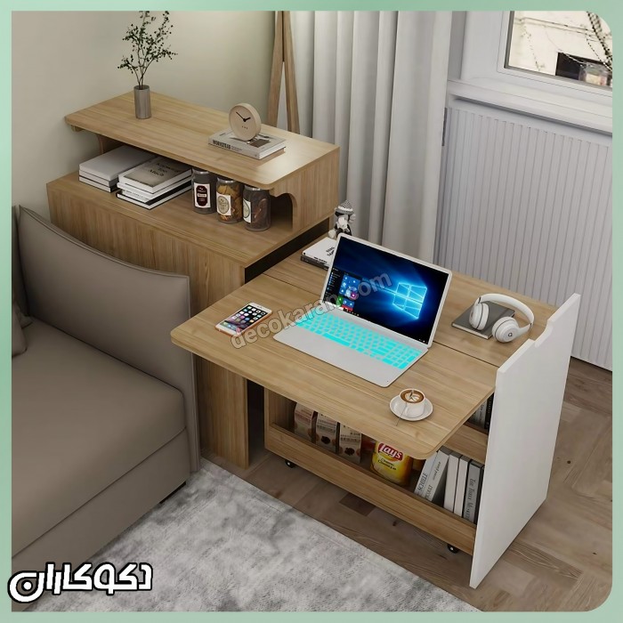 میز کنار مبلی با میز تحریر تاشو دکوکاران