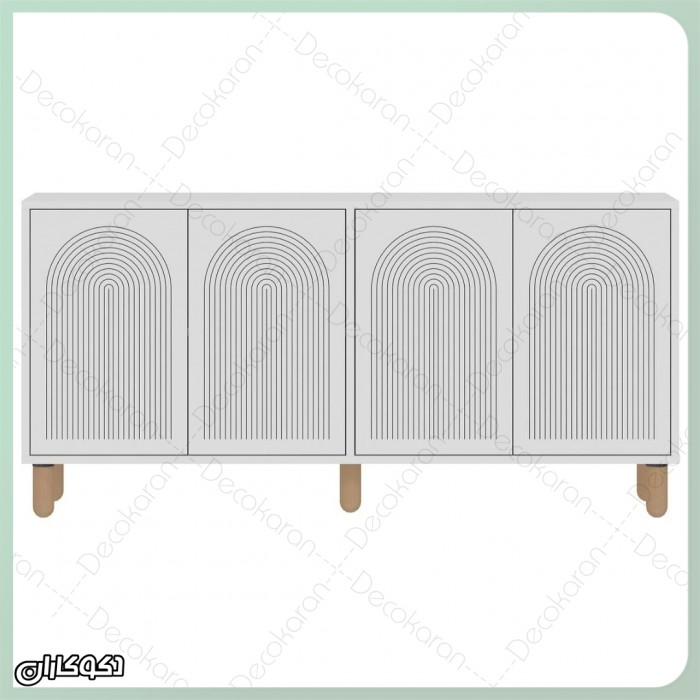 میز کنسول ممبران مدل KN126؛ طرح آرک ۴ درب(مقاوم و جادار)