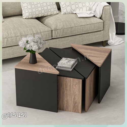 میز عسلی مثلثی دکوکاران مدل AS107	