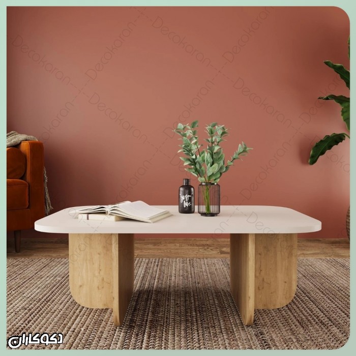میز جلومبلی مدرن مدل MJ130 دکوکاران با MDF ضدخش و ضدلک