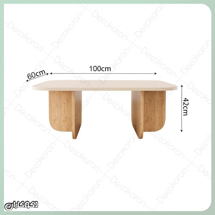 میز جلومبلی مدرن مدل MJ130 دکوکاران با MDF ضدخش و ضدلک