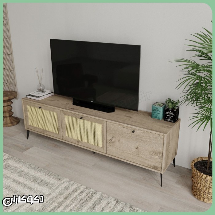 میز تلویزیون حصیری دکوکاران مدل MV141