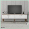 میز تلویزیون دکوکاران؛ مدرن‌ترین میز TV از MDF ضد خش با پایه چوبی و رنگبندی قابل سفارش