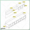 میز تلویزیون دکوکاران مدل MV147 با بدنه MDF ضد خش و طراحی مدرن