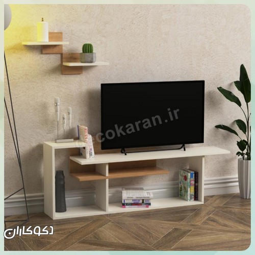 میز تلویزیون بهمراه شلف دکوکاران مدل MV123