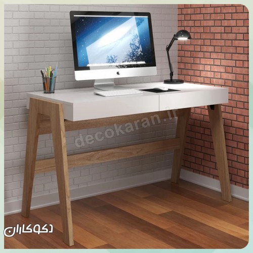 ست میز تحریر و کتابخانه دکوکاران مدل MTK143