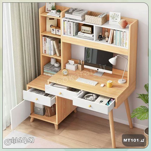 میزتحریر کتابخانه دار دکوکاران مدل MTK103