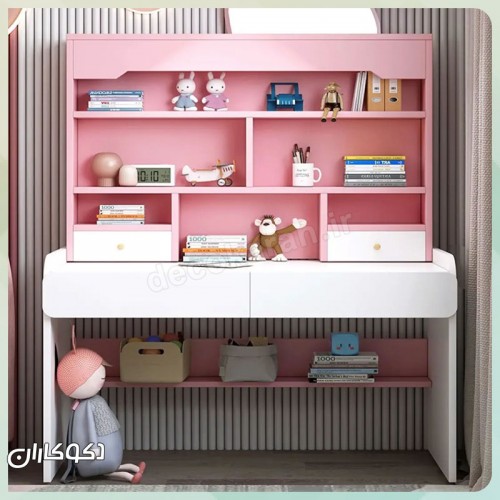 میز تحریر کتابخانه دار کودک دکوکاران مدل MTK146