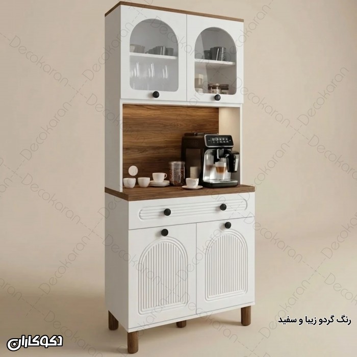 کافی بار MDF نئوکلاسیک مدل KF102 با درب ممبران
