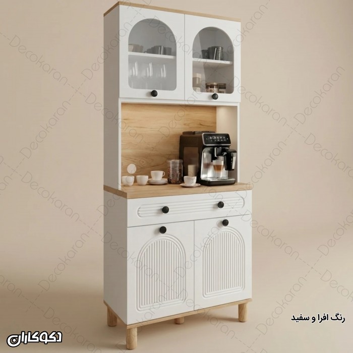کافی بار MDF نئوکلاسیک مدل KF102 با درب ممبران