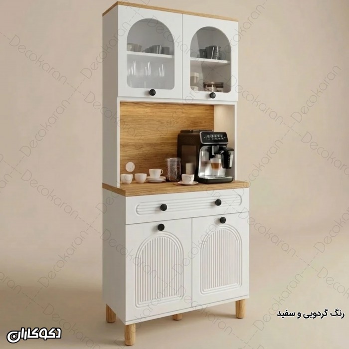 کافی بار MDF نئوکلاسیک مدل KF102 با درب ممبران