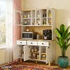 کافی بار MDF مدل KF103 ویترینی با درهای وکیوم ممبران