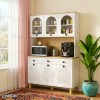 کافی بار MDF مدل KF103 ویترینی با درهای وکیوم ممبران