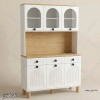 کافی بار MDF مدل KF103 ویترینی با درهای وکیوم ممبران