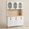 کافی بار MDF مدل KF103 ویترینی با درهای وکیوم ممبران