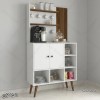 کافی بار MDF ایستاده مدل KF105 با شلف و آویز ماگ