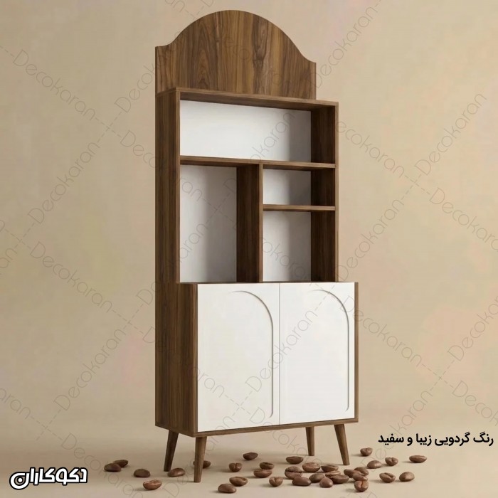 کافی بار MDF کم‌عمق مدل KF100 با درب وکیوم ممبران