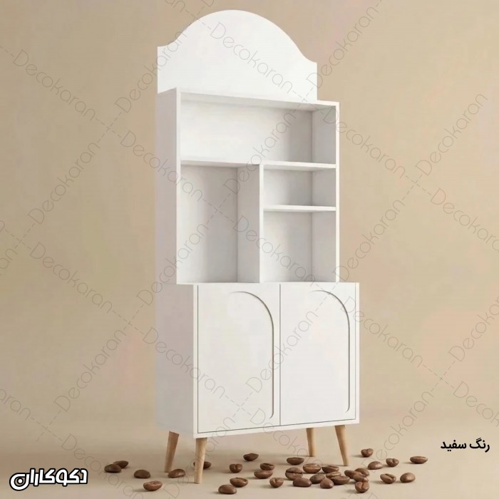 کافی بار MDF کم‌عمق مدل KF100 با درب وکیوم ممبران