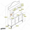 کافی بار MDF مدل KF101 با درب وکیوم ممبران
