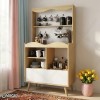 کافی بار ایستاده مدل KF107 با آویز ماگ و فضای قهوه‌ساز
